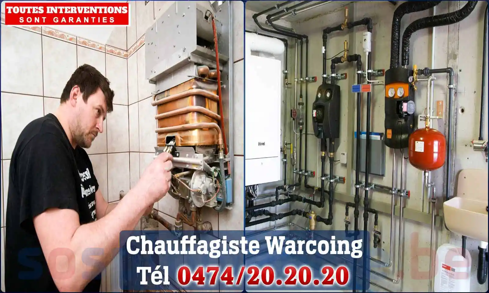 Chauffagiste agréé à Warcoing 7740