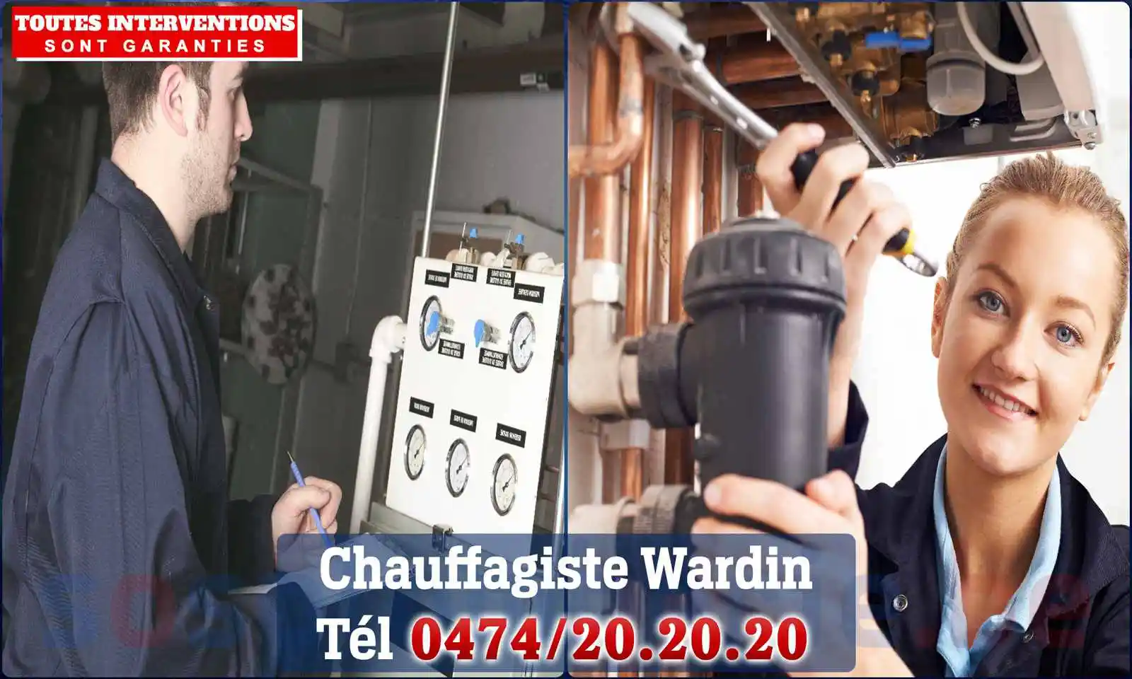 Chauffagiste agréé à Wardin 6600
