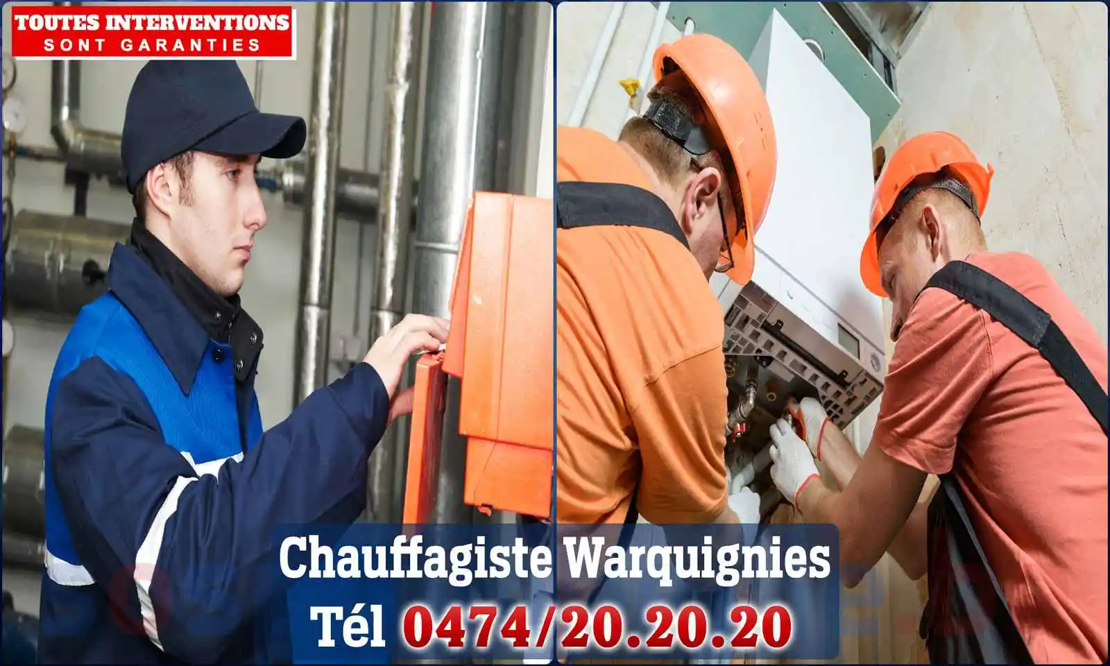 Chauffagiste agréé à Warquignies 7340