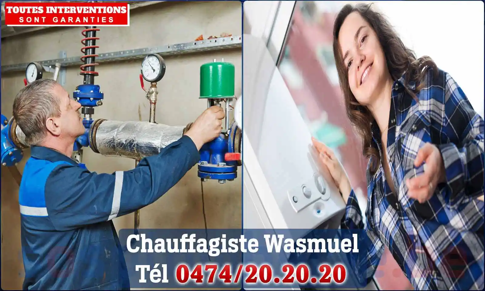 Chauffagiste agréé à Wasmuel 7390