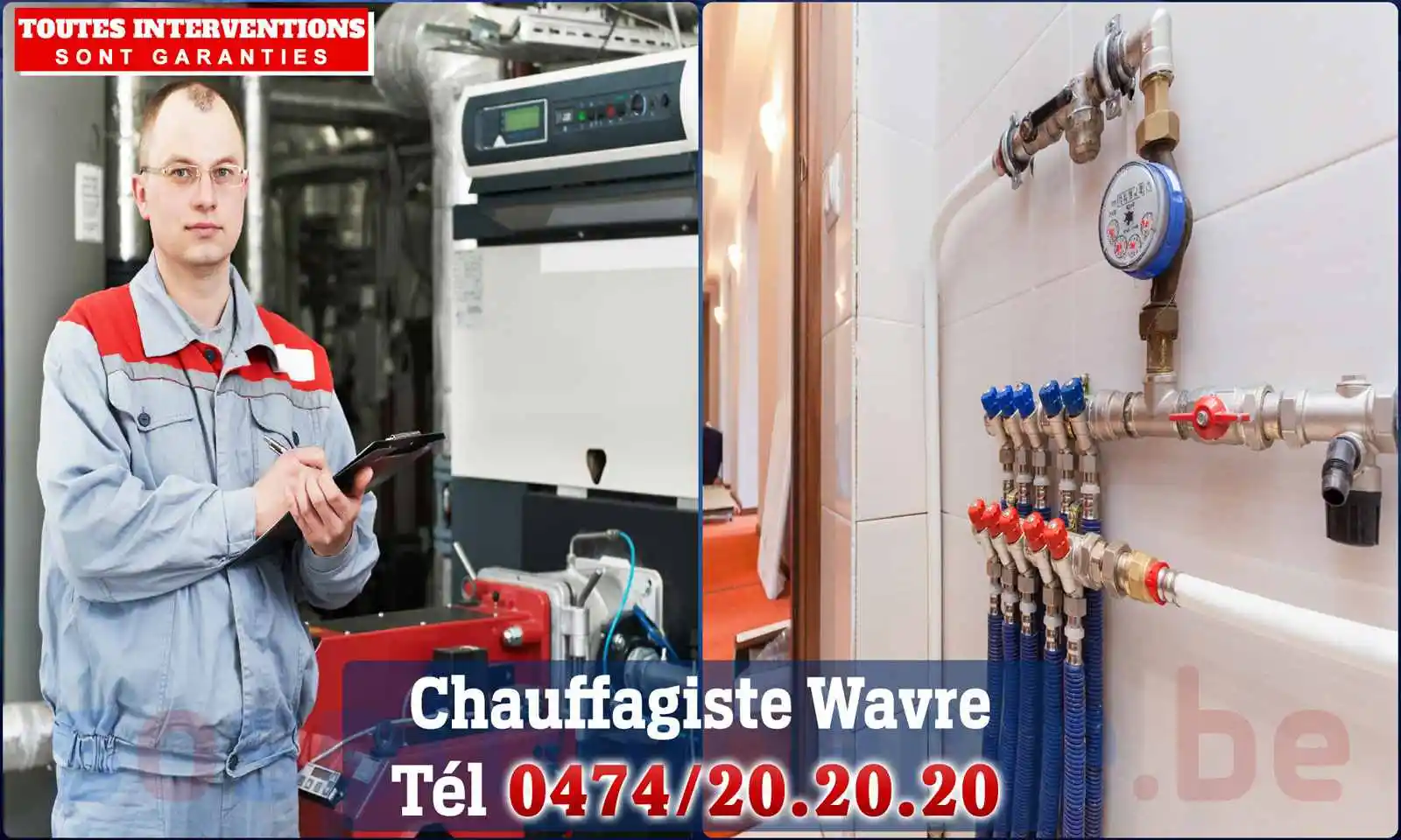 Chauffagiste agréé à Wavre 1300