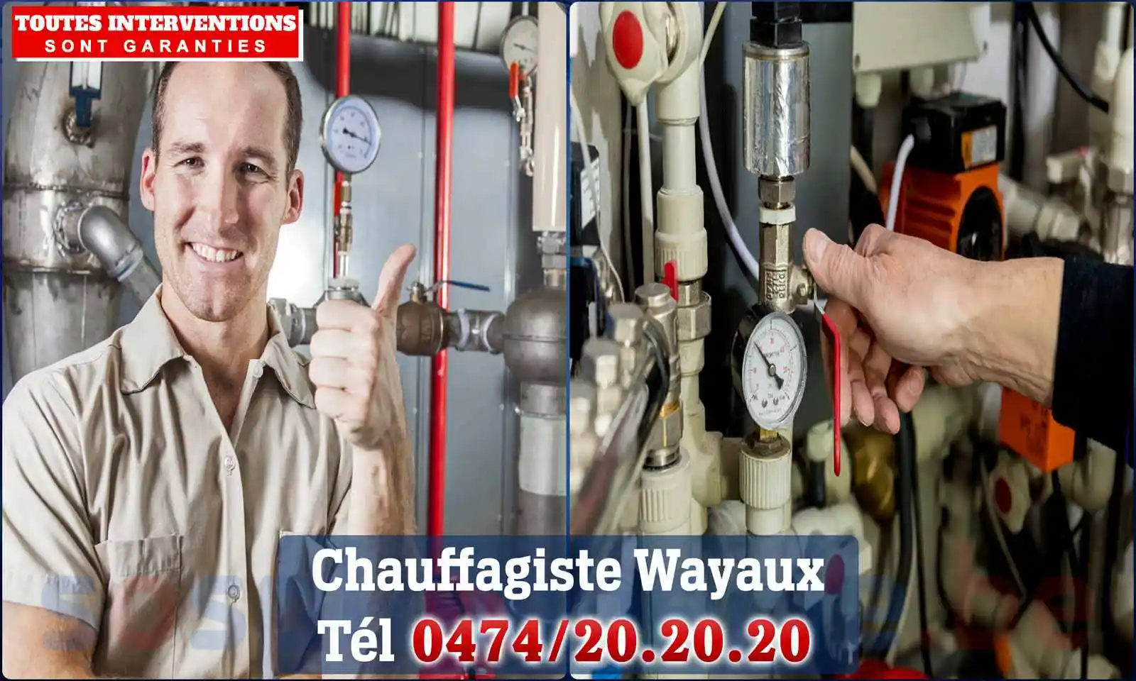 Chauffagiste agréé à Wayaux 6210