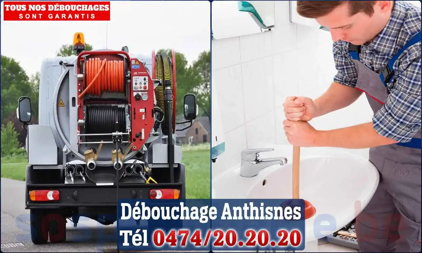 Débouchage canalisation Anthisnes - SOS Plomberie