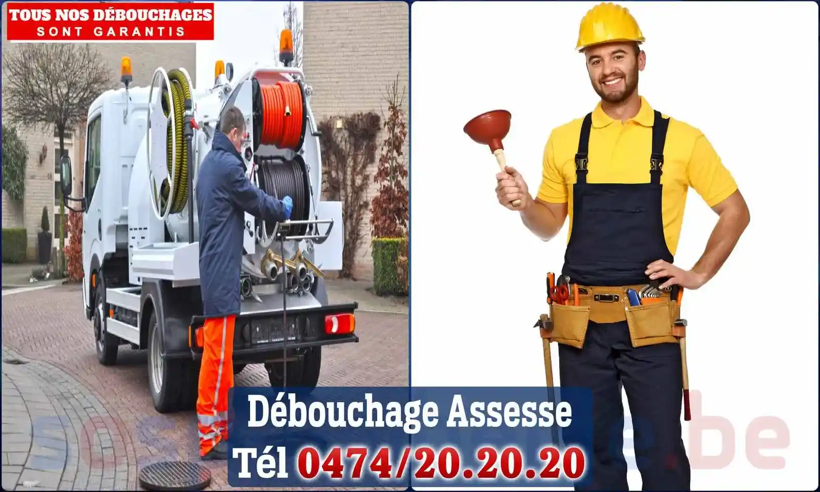 Débouchage canalisation Assesse - SOS Plomberie