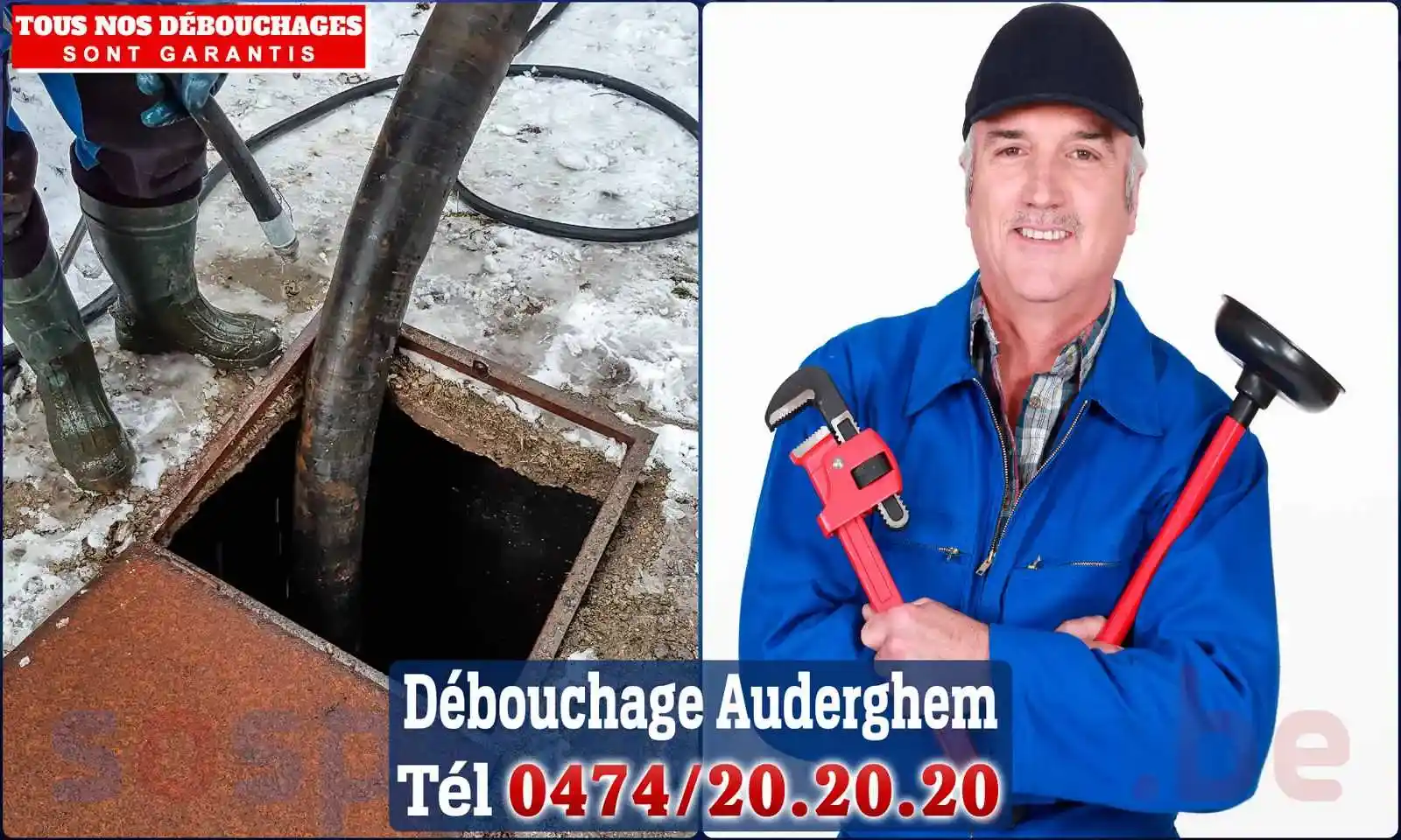 Débouchage canalisation Auderghem - SOS Plomberie