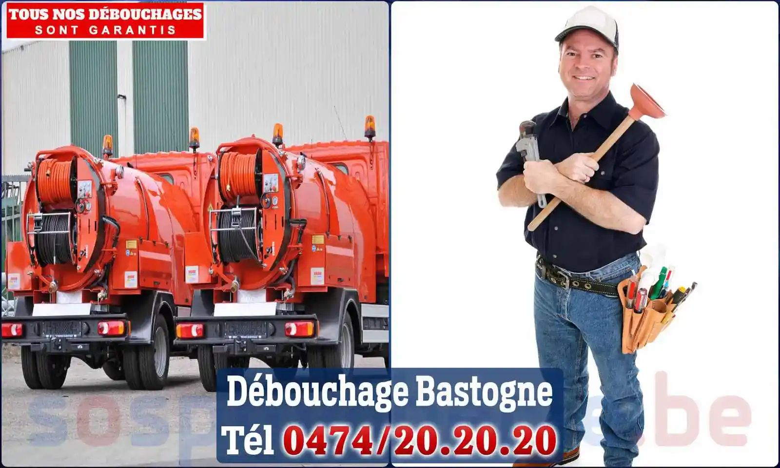 Débouchage canalisation Bastogne - SOS Plomberie