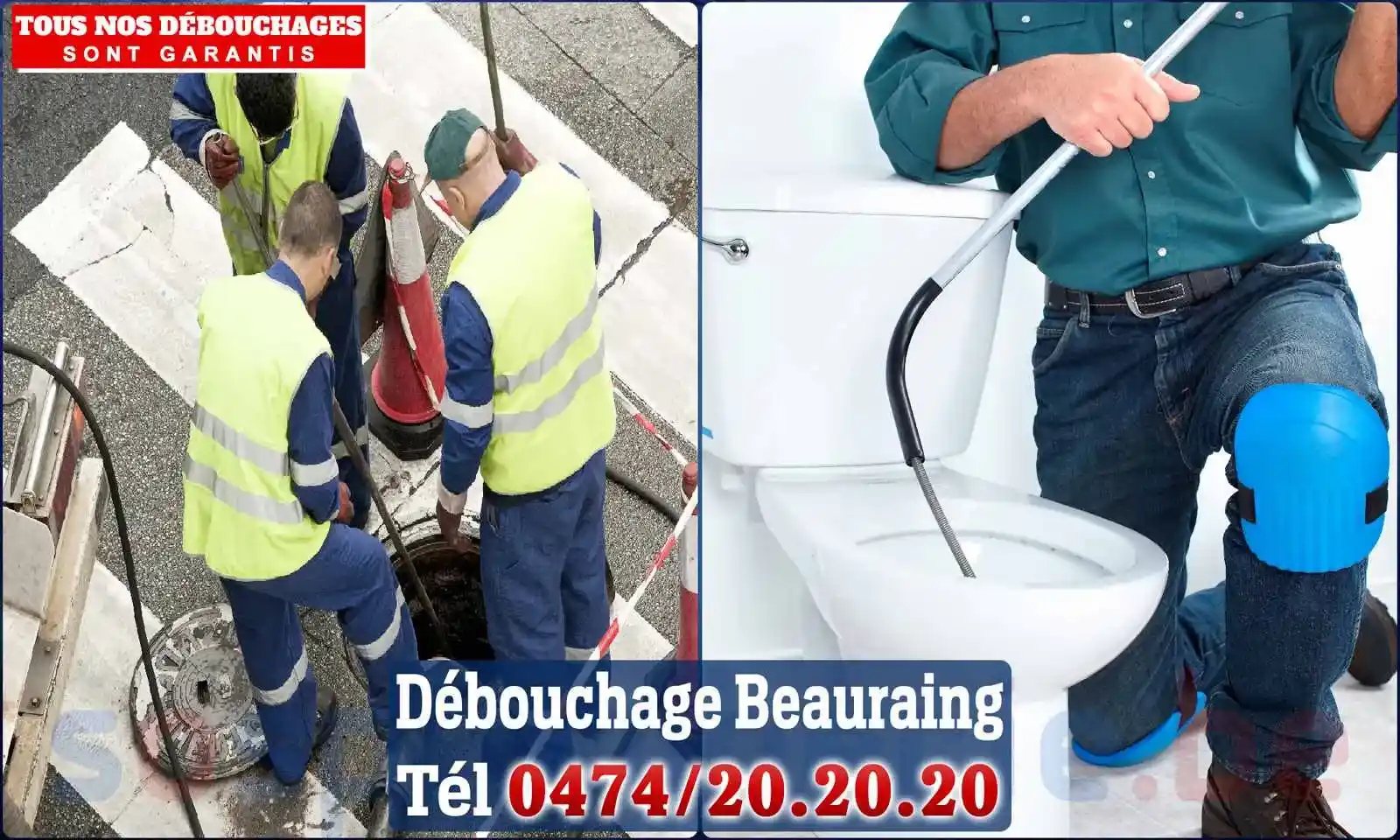 Débouchage canalisation Beauraing - SOS Plomberie