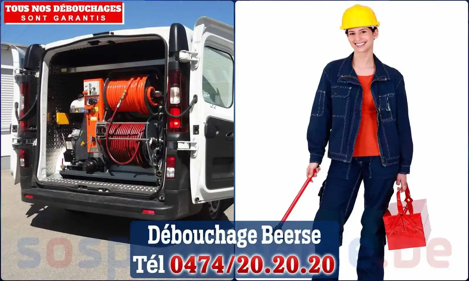 Débouchage canalisation Beerse - SOS Plomberie