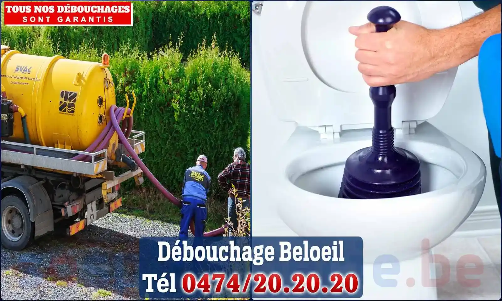 Débouchage canalisation Beloeil - SOS Plomberie