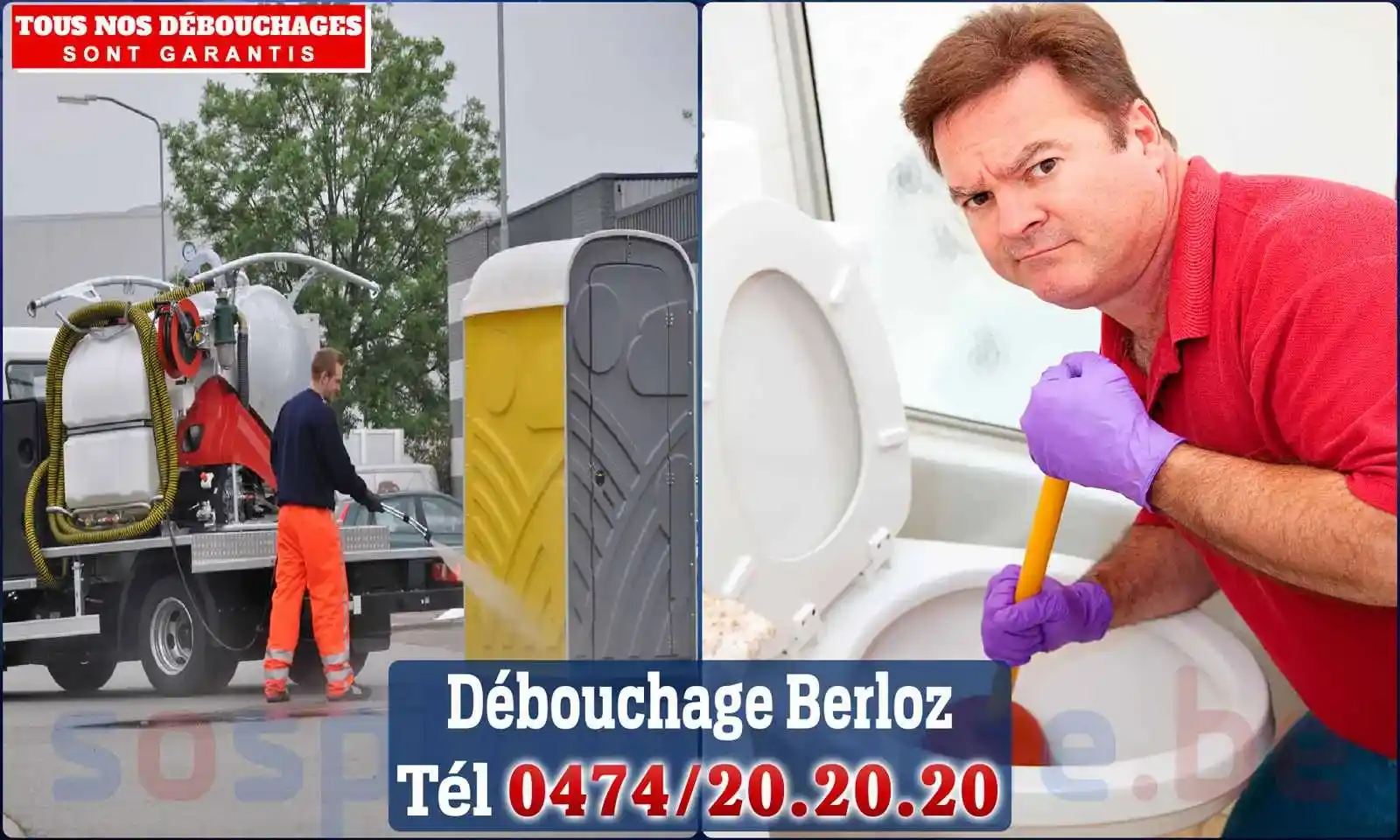 Débouchage canalisation Berloz - SOS Plomberie