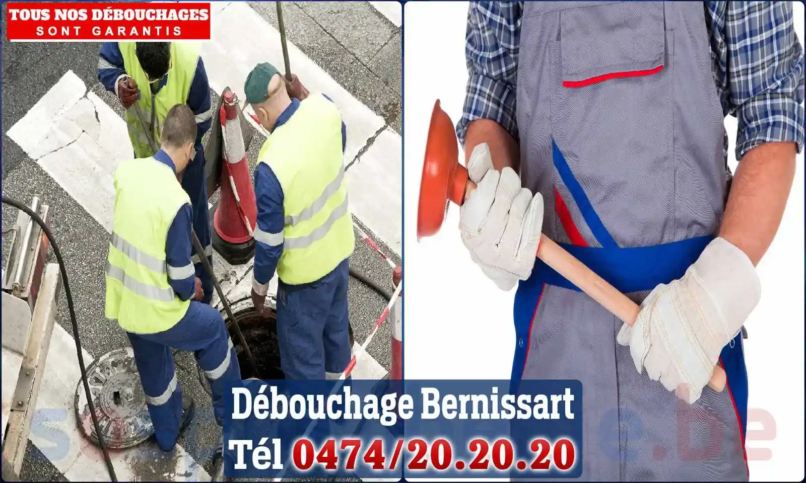 Débouchage canalisation Bernissart - SOS Plomberie