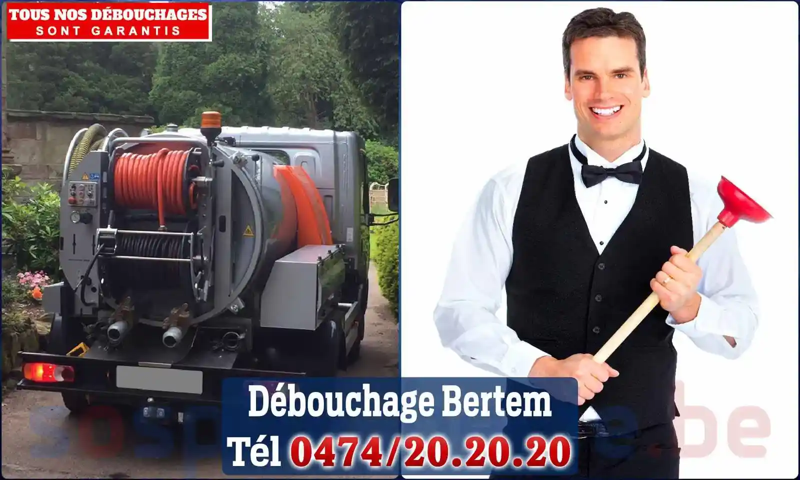 Débouchage canalisation Bertem - SOS Plomberie