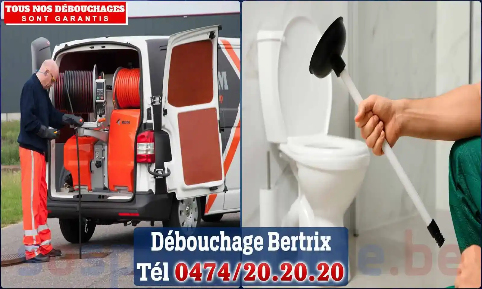 Débouchage canalisation Bertrix - SOS Plomberie