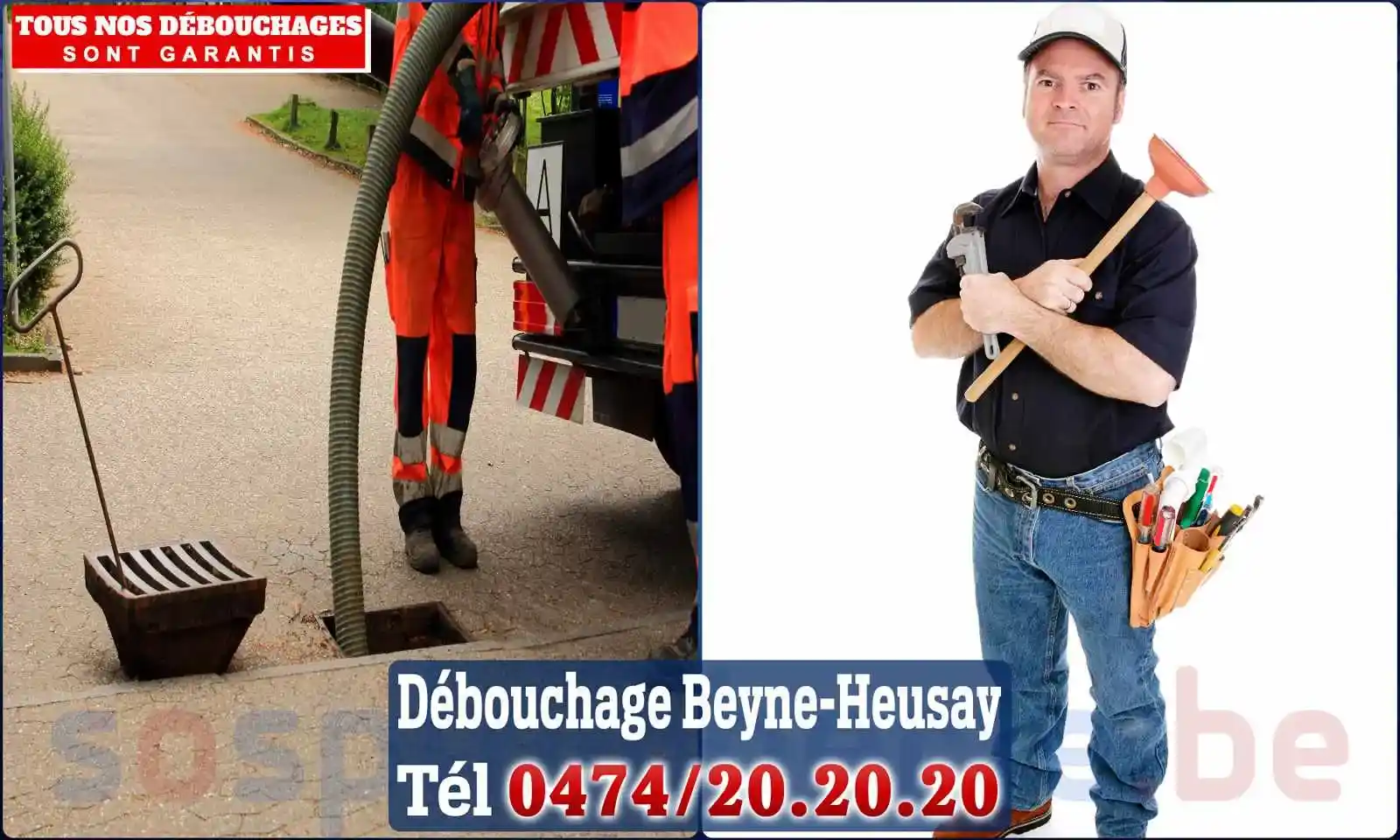 Débouchage canalisation Beyne-Heusay - SOS Plomberie
