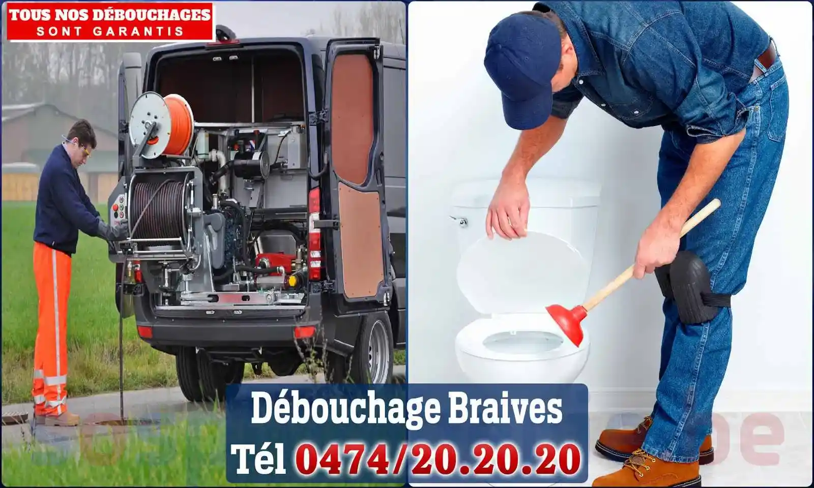 Débouchage canalisation Braives - SOS Plomberie