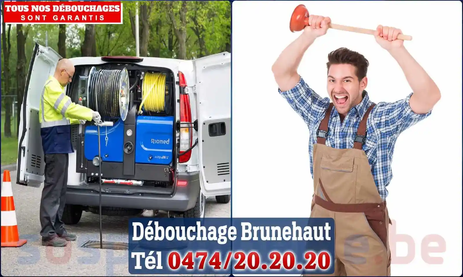 Débouchage canalisation Brunehaut - SOS Plomberie