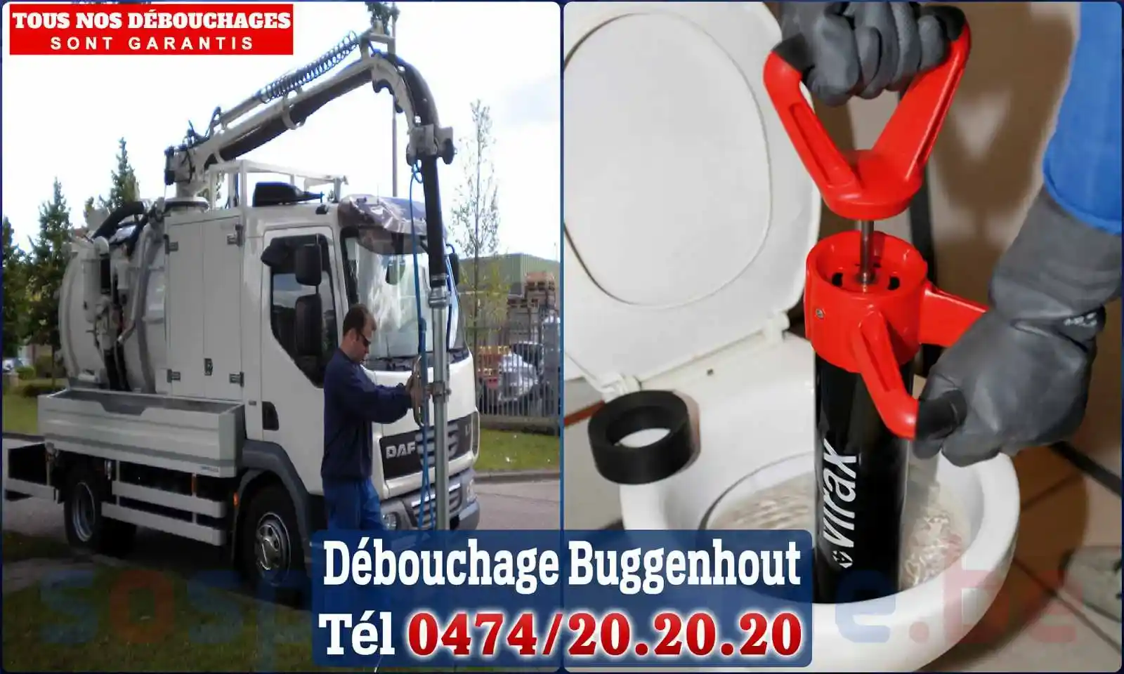 Débouchage canalisation Buggenhout - SOS Plomberie