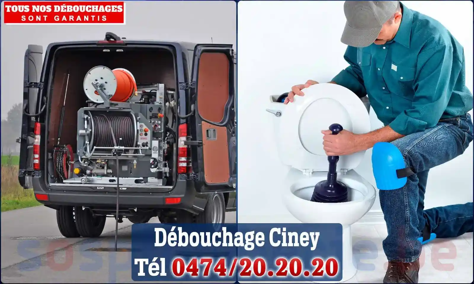 Débouchage canalisation Ciney - SOS Plomberie