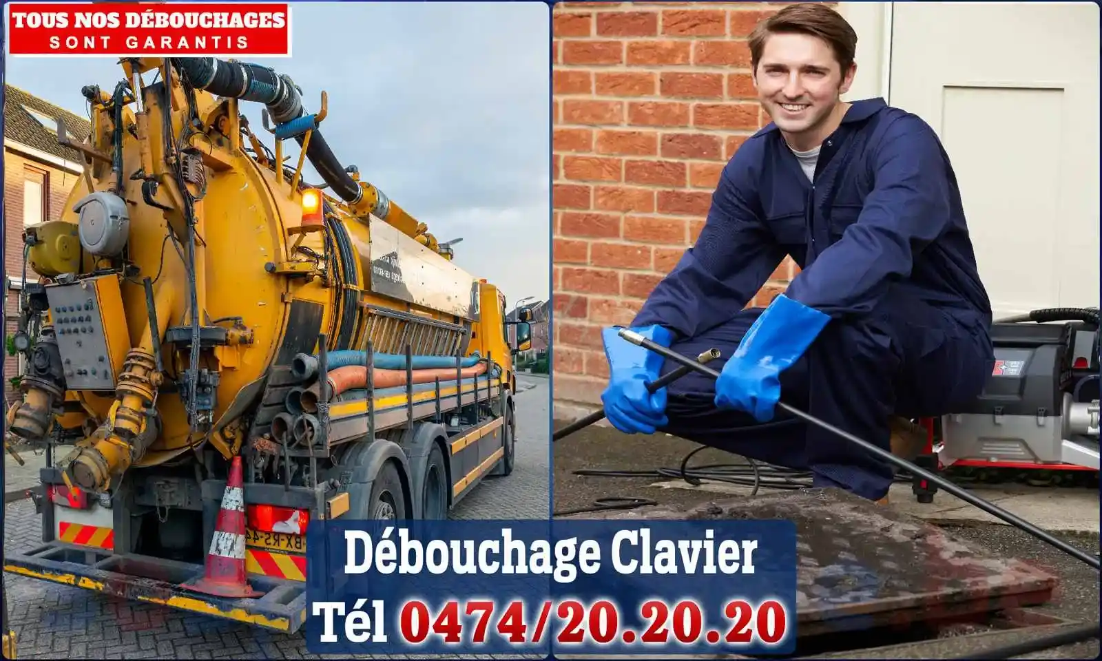 Débouchage canalisation Clavier - SOS Plomberie