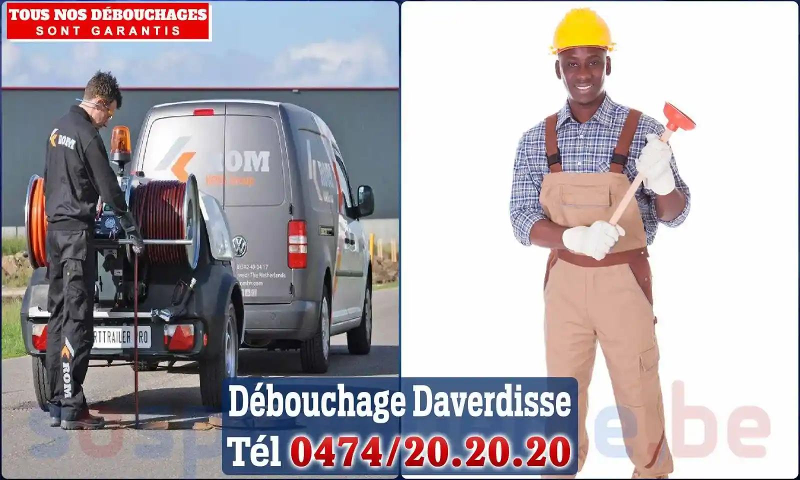 Débouchage canalisation Daverdisse - SOS Plomberie