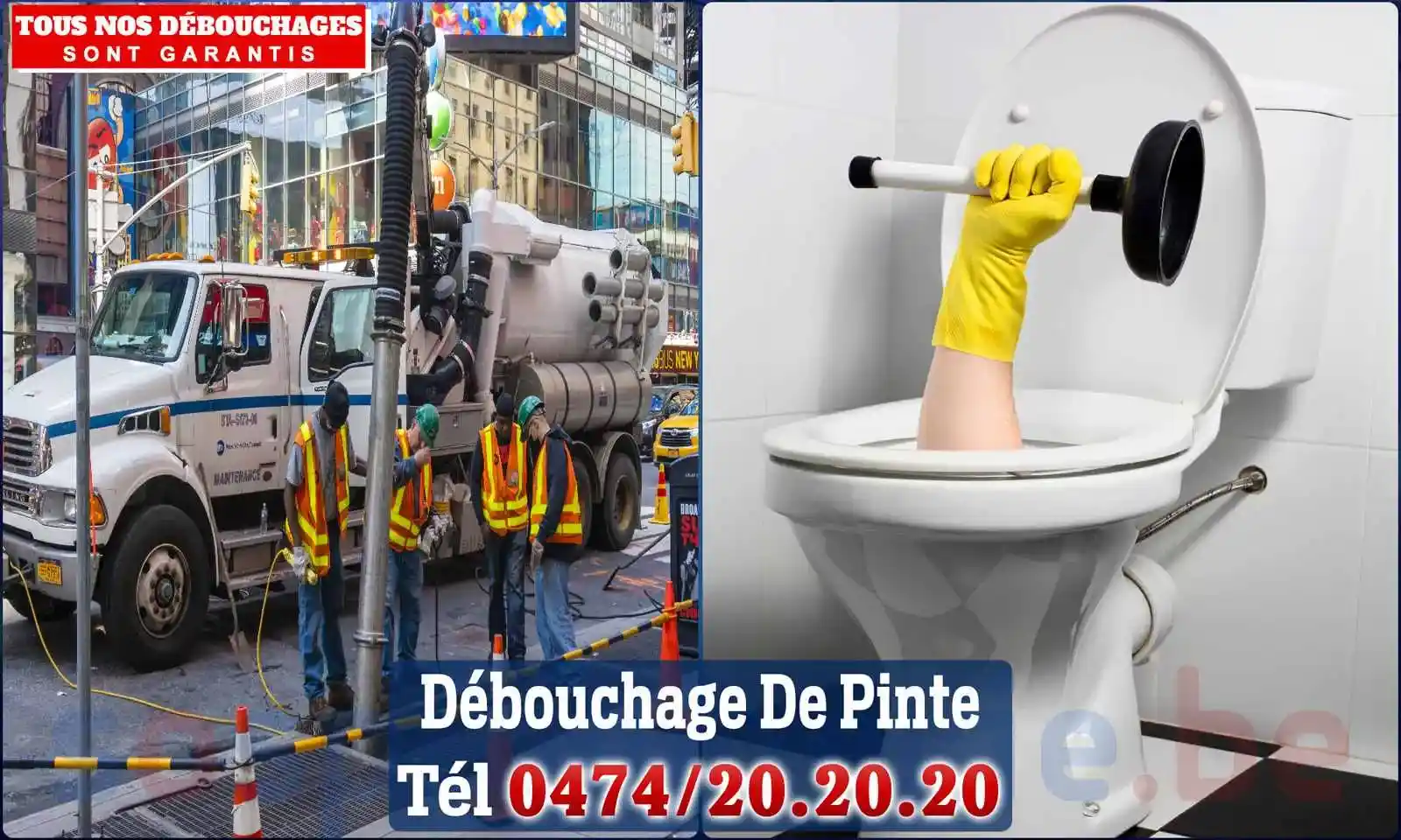 Débouchage canalisation De Pinte - SOS Plomberie