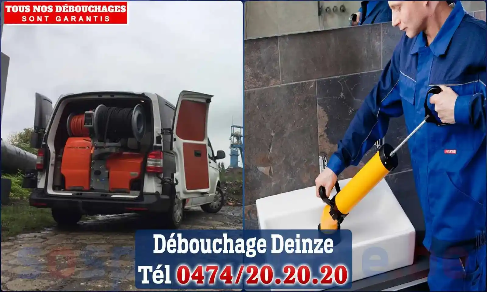 Débouchage canalisation Deinze - SOS Plomberie