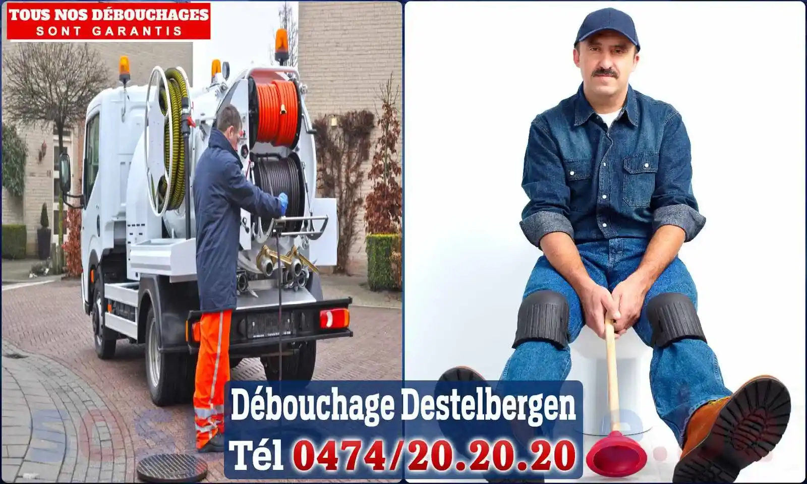 Débouchage canalisation Destelbergen - SOS Plomberie