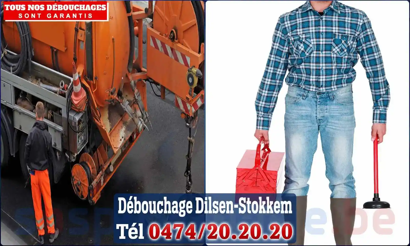 Débouchage canalisation Dilsen-Stokkem - SOS Plomberie