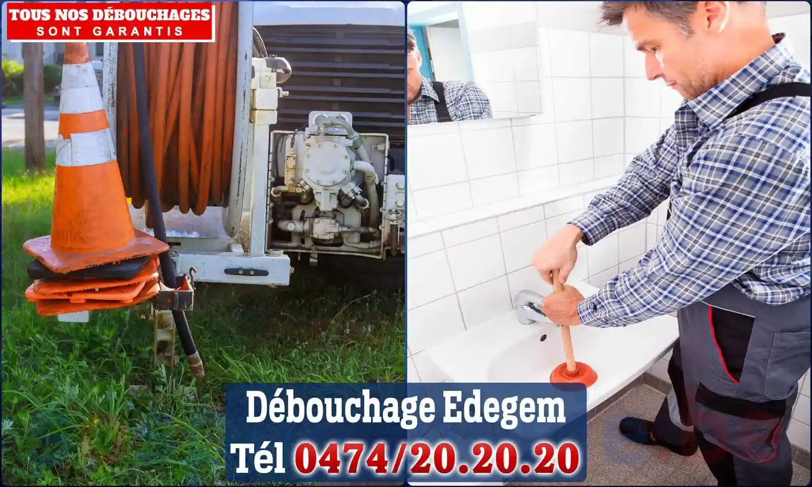 Débouchage canalisation Edegem - SOS Plomberie