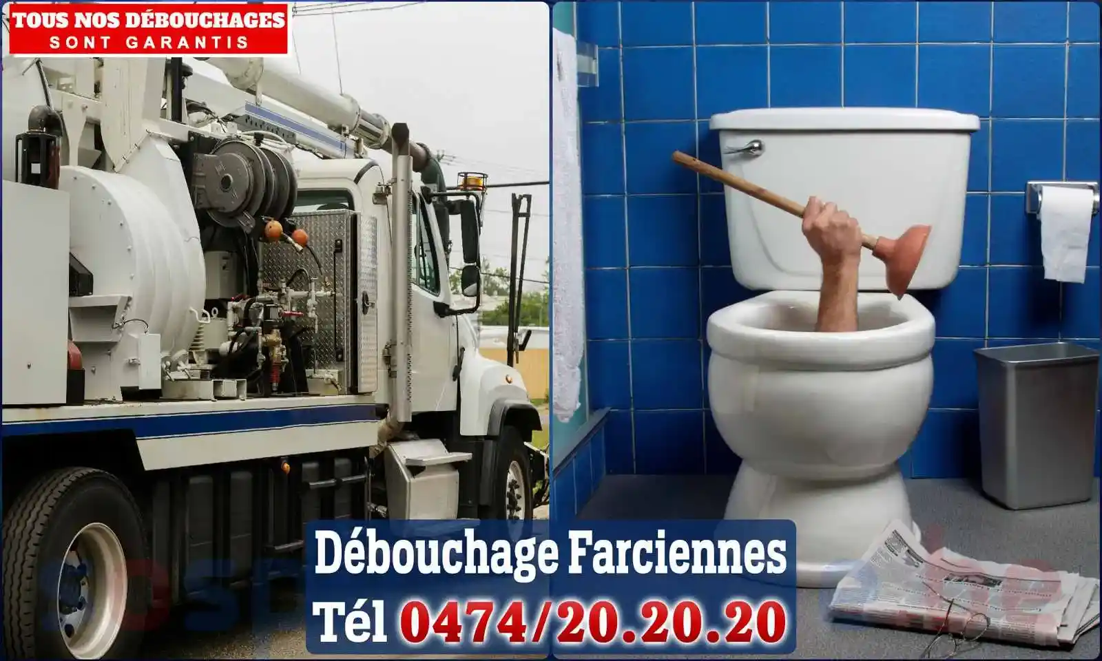 Débouchage canalisation Farciennes - SOS Plomberie
