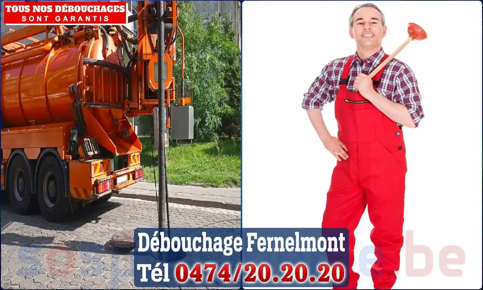 Débouchage canalisation Fernelmont - SOS Plomberie