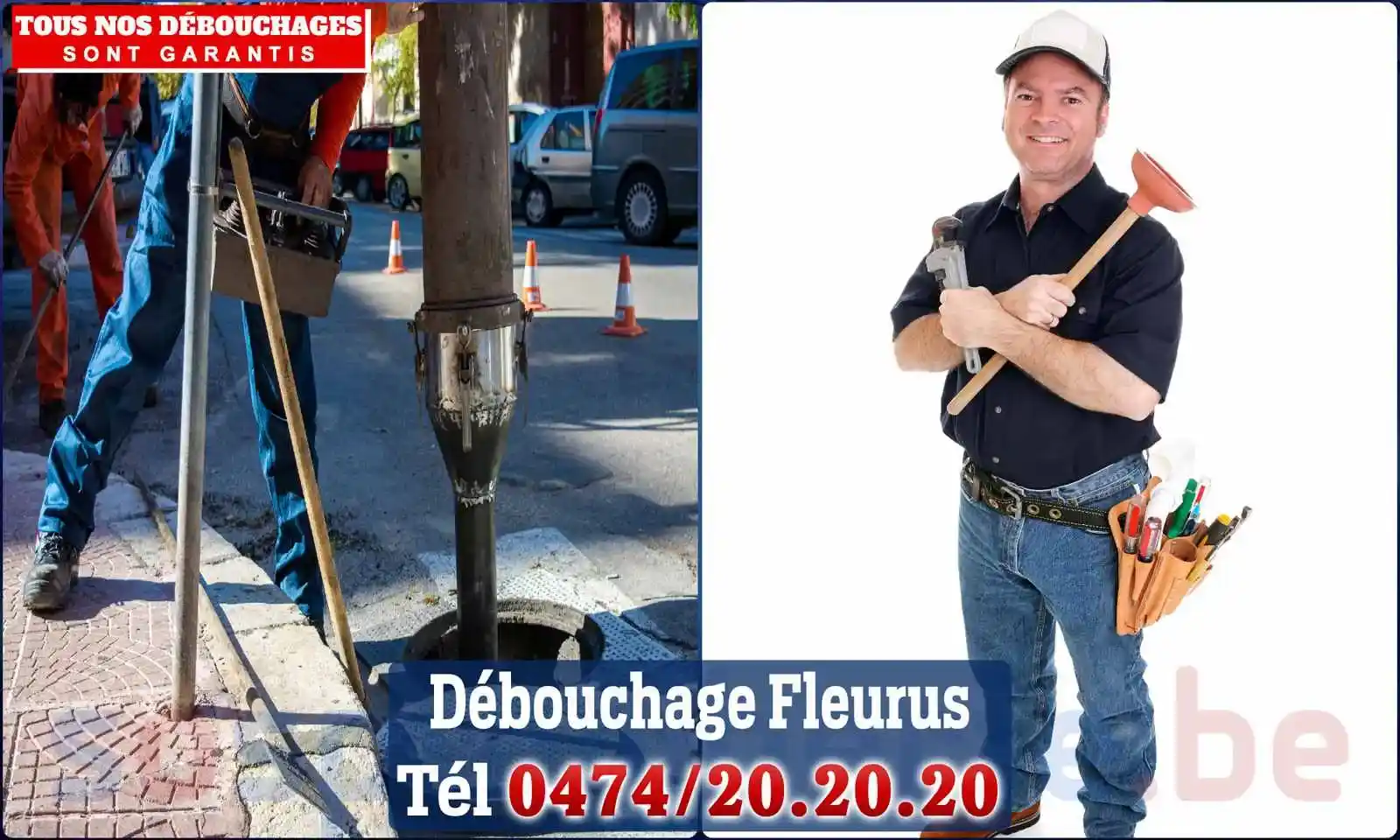 Débouchage canalisation Fleurus - SOS Plomberie