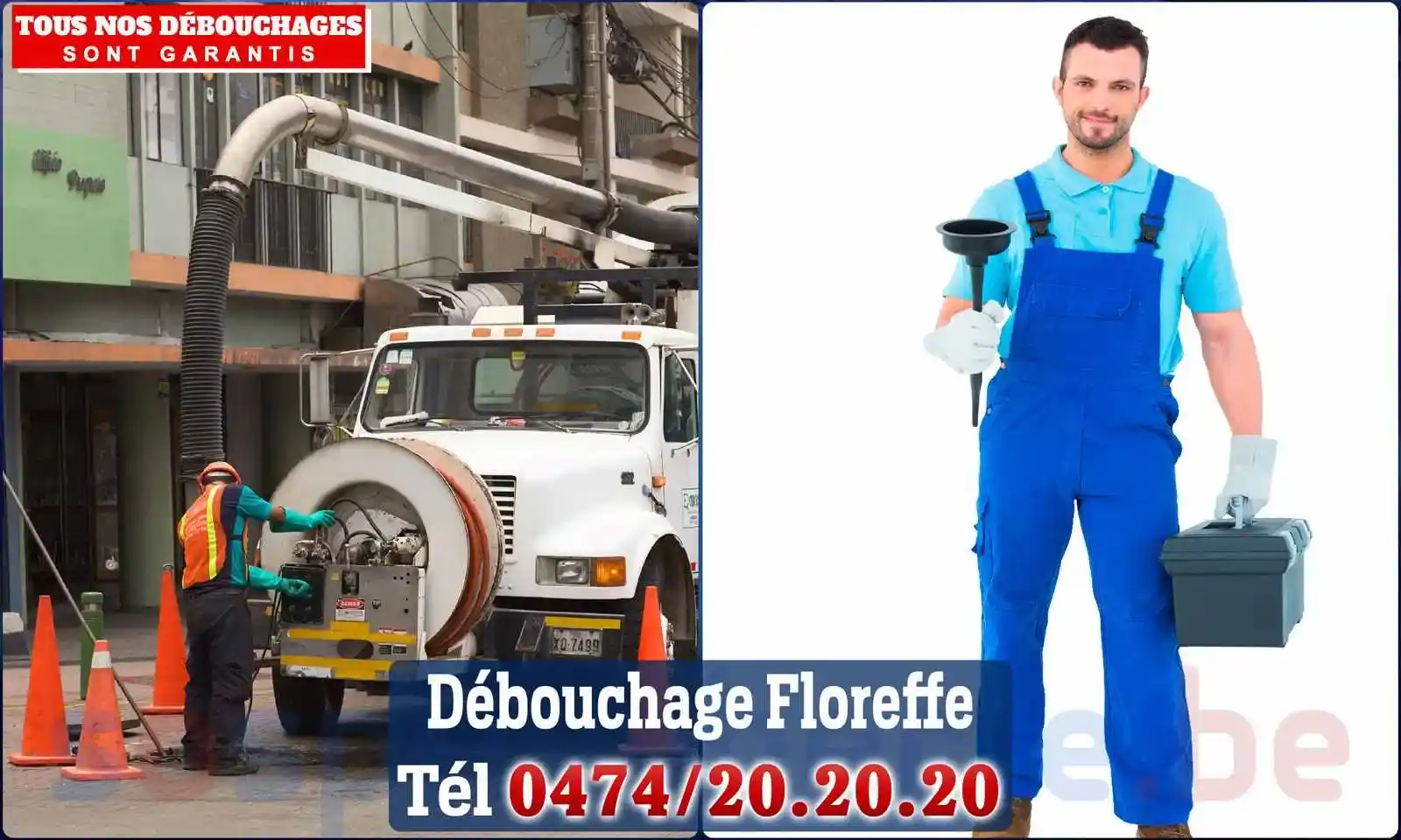 Débouchage canalisation Floreffe - SOS Plomberie