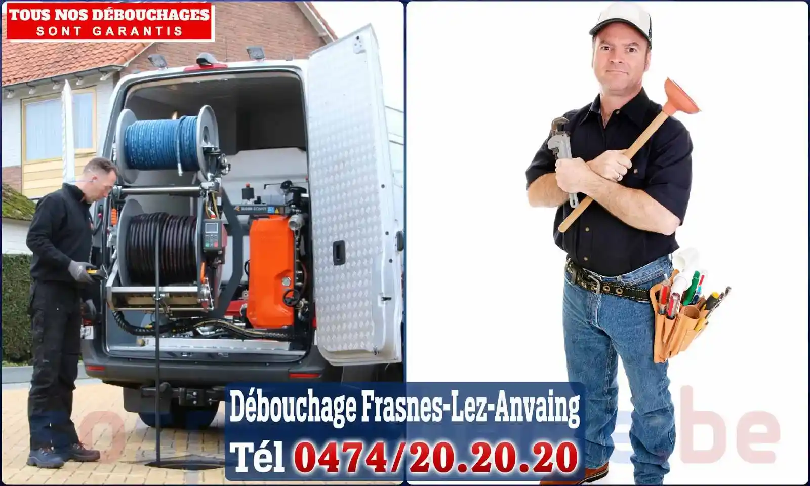 Débouchage canalisation Frasnes-lez-Anvaing - SOS Plomberie