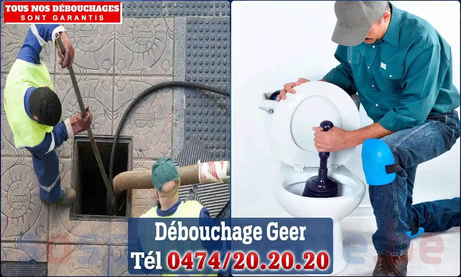 Débouchage canalisation Geer - SOS Plomberie