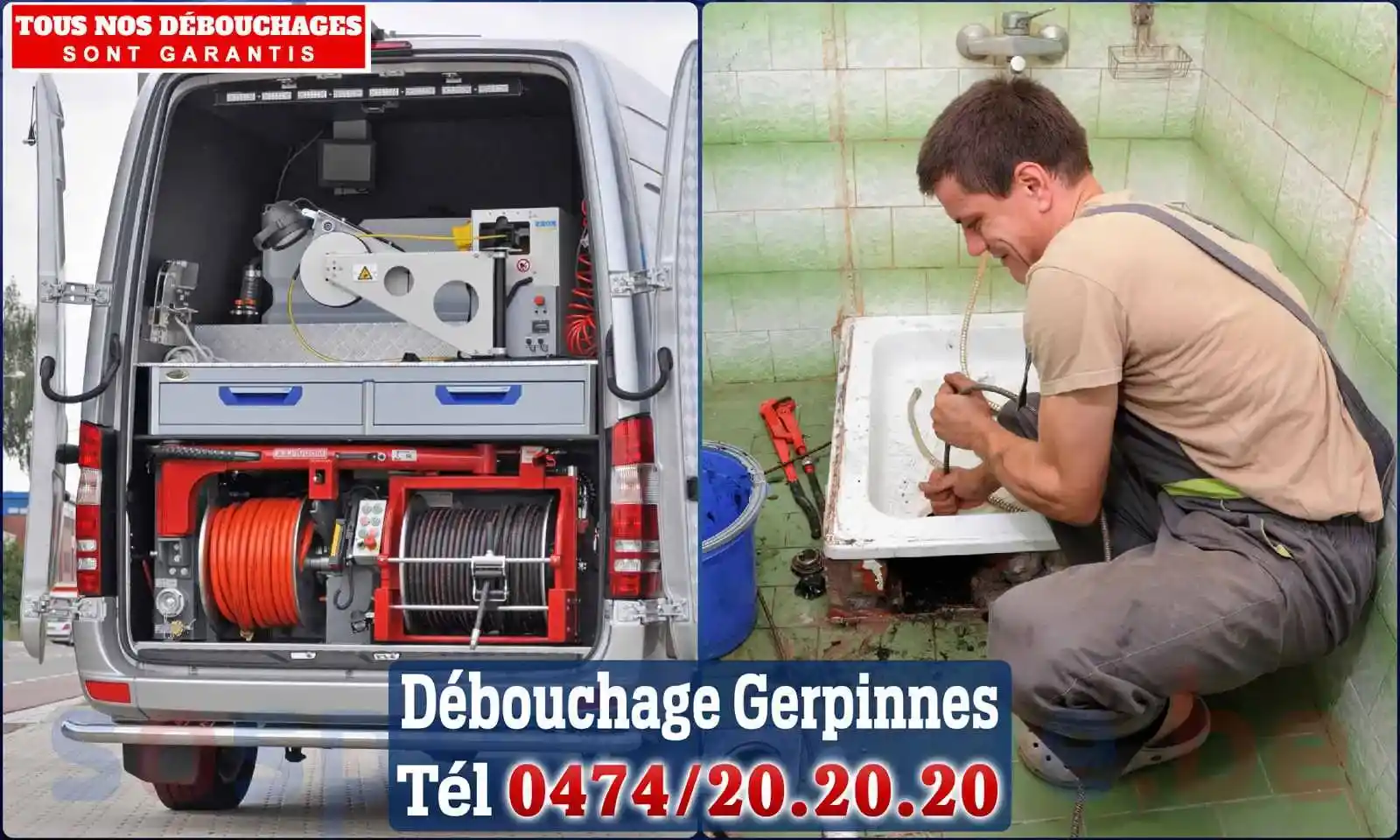Débouchage canalisation Gerpinnes - SOS Plomberie
