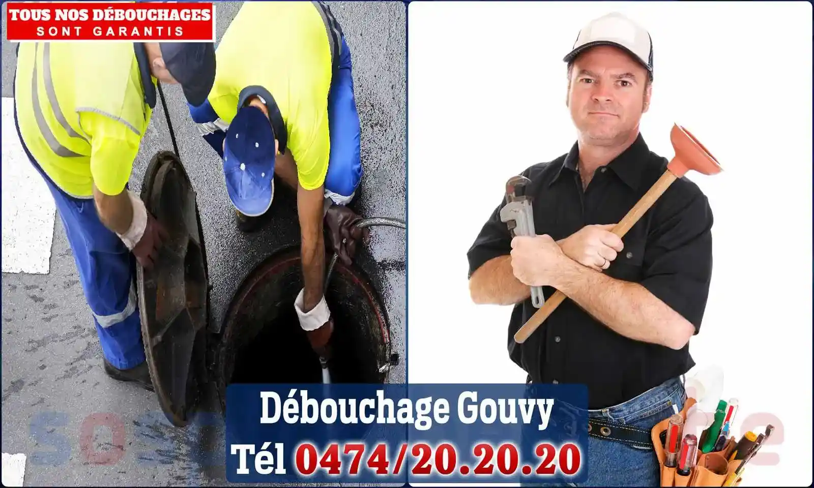 Débouchage canalisation Gouvy - SOS Plomberie