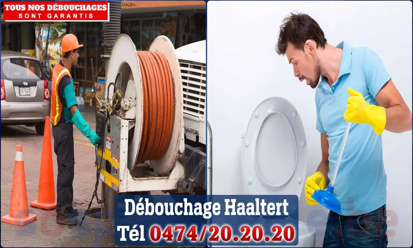 Débouchage canalisation Haaltert - SOS Plomberie