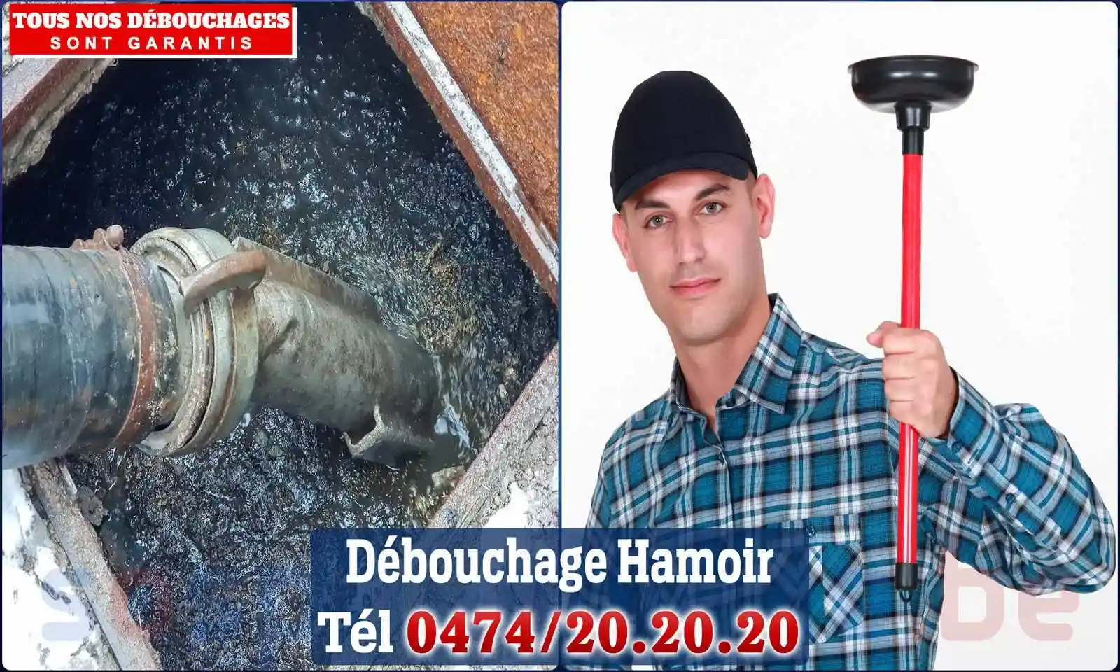 Débouchage canalisation Hamoir - SOS Plomberie