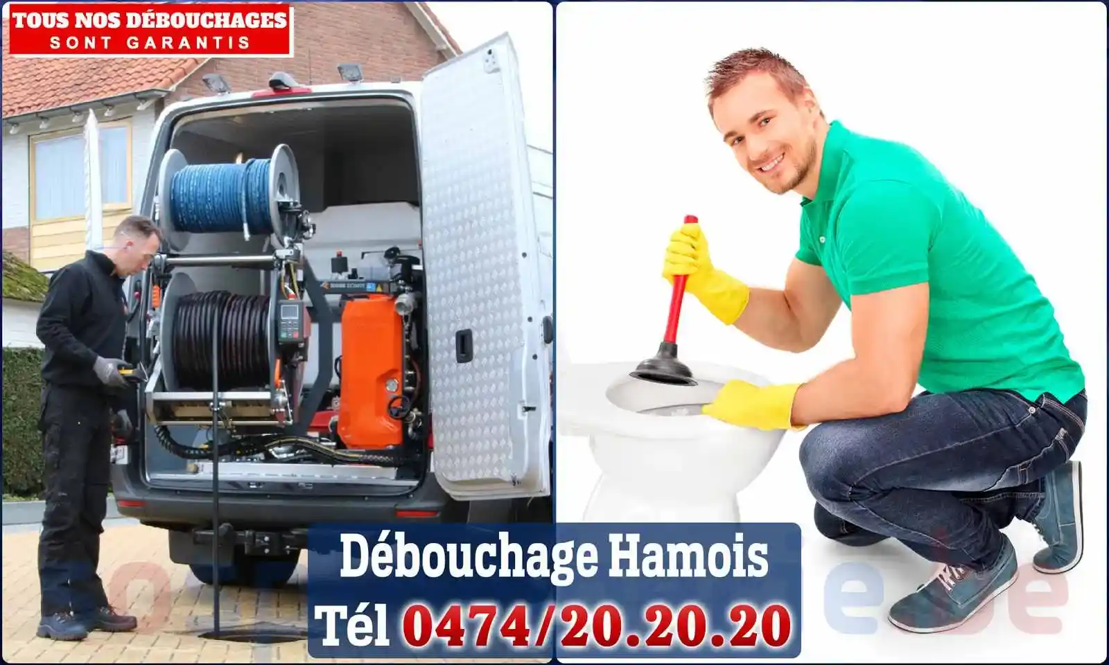 Débouchage canalisation Hamois - SOS Plomberie