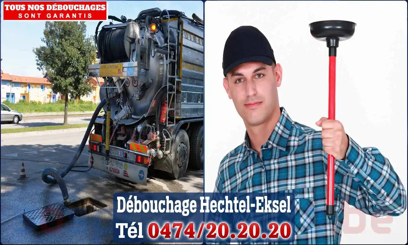 Débouchage canalisation Hechtel Eksel - SOS Plomberie