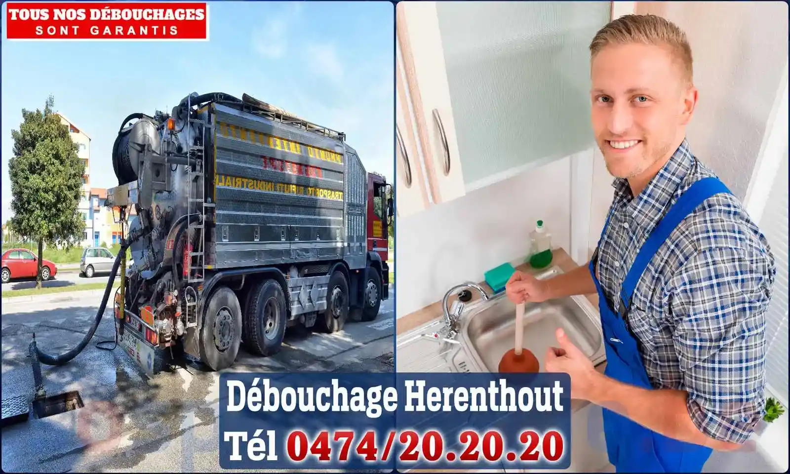 Débouchage canalisation Herenthout - SOS Plomberie