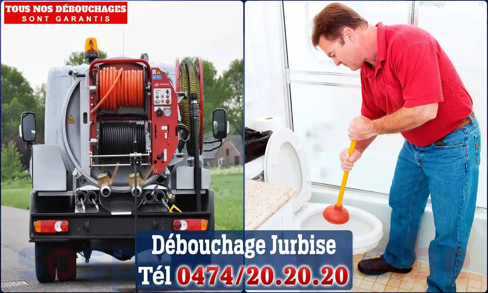 Débouchage canalisation Jurbise - SOS Plomberie