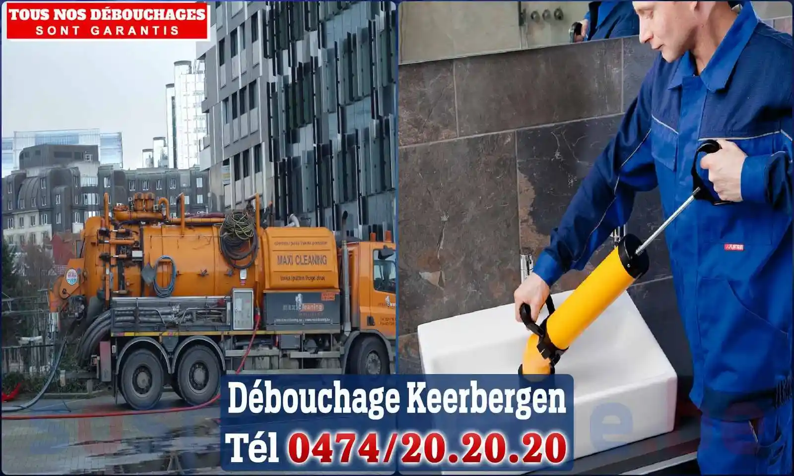 Débouchage canalisation Keerbergen - SOS Plomberie