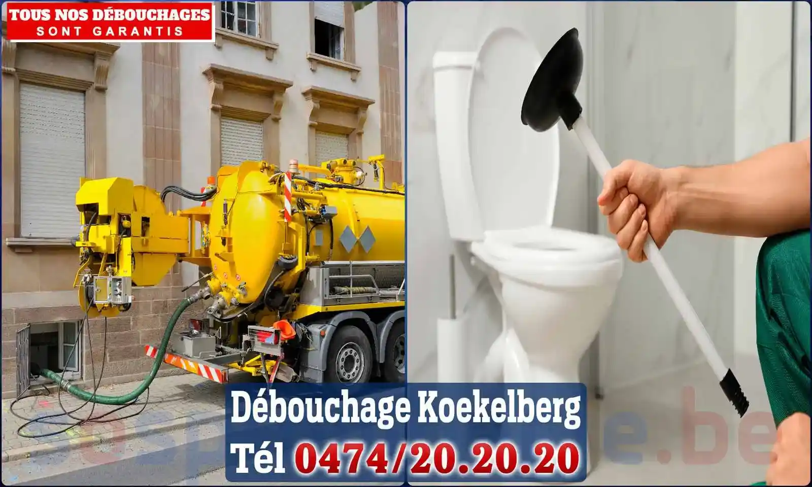 Débouchage canalisation Koekelberg - SOS Plomberie