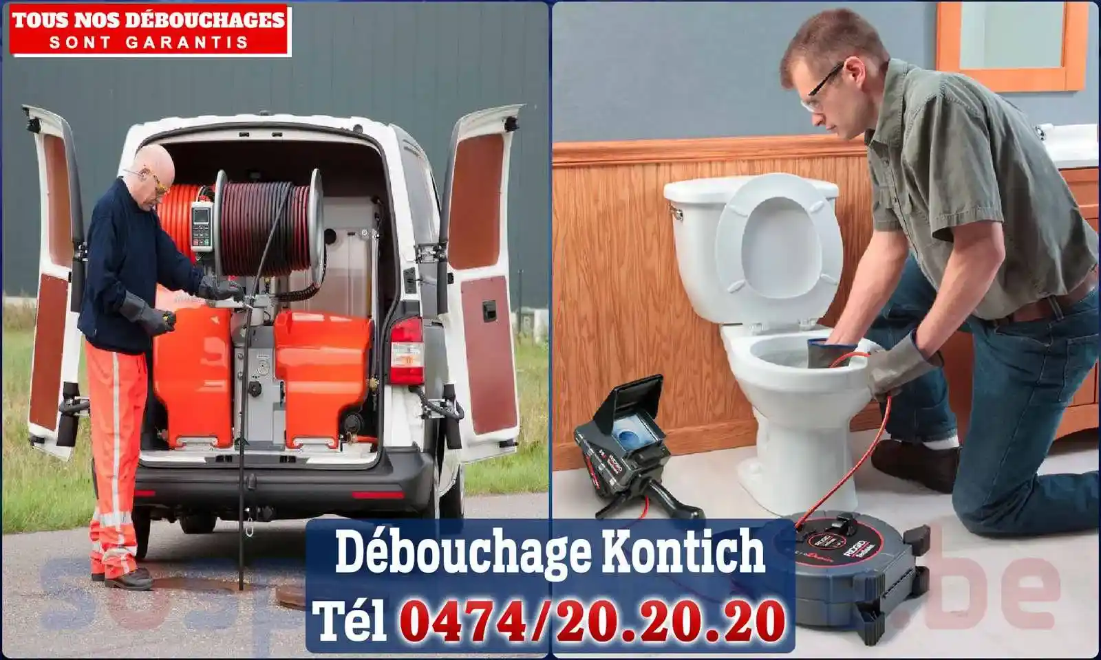 Débouchage canalisation Kontich - SOS Plomberie