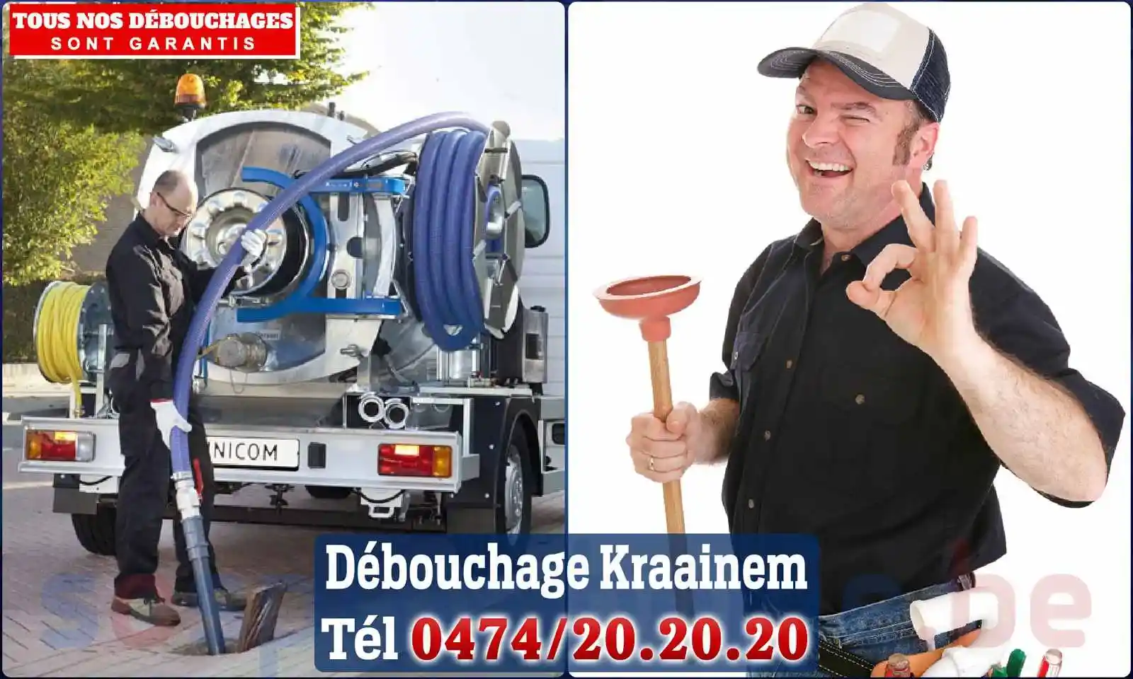 Débouchage canalisation Kraainem - SOS Plomberie