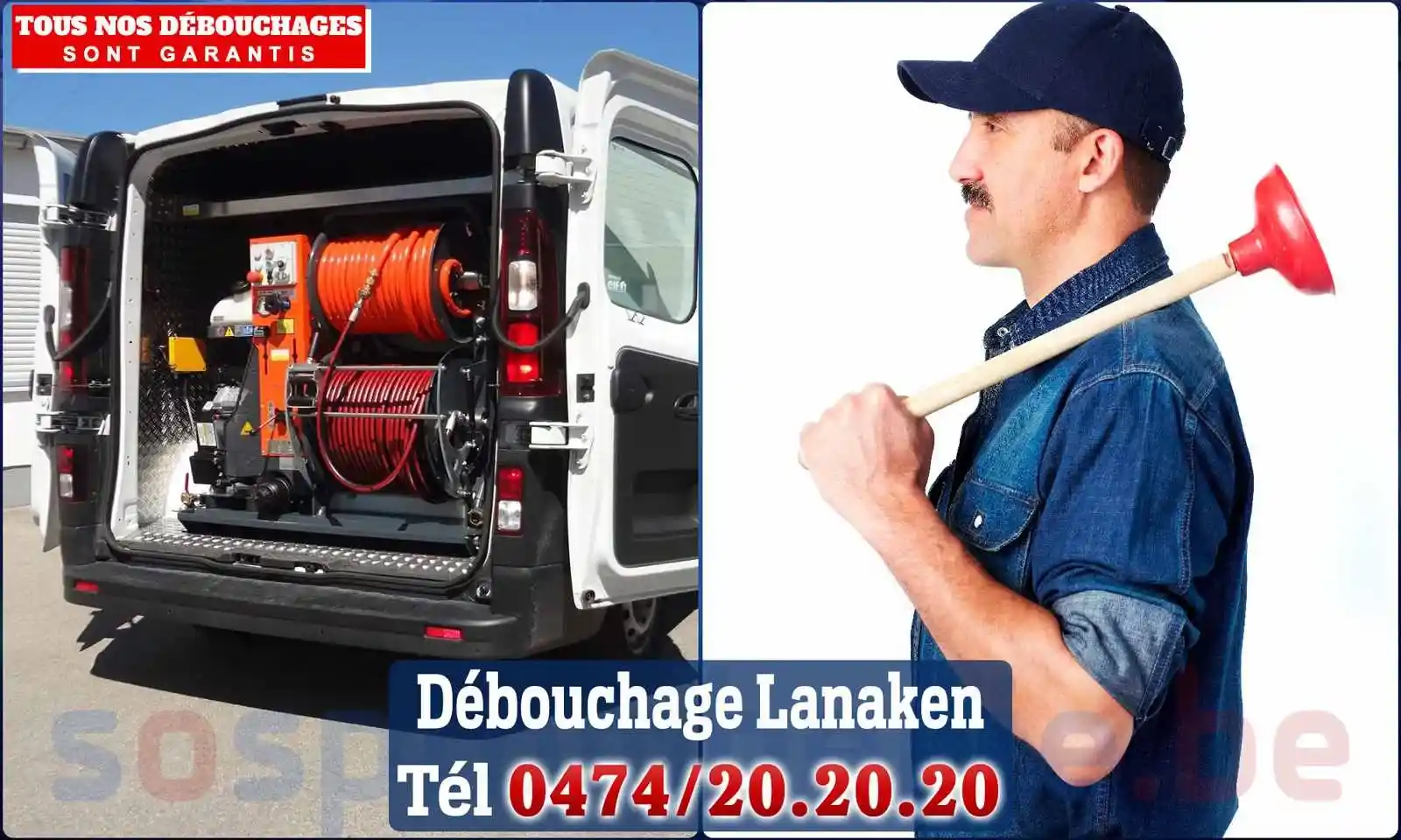 Débouchage canalisation Lanaken - SOS Plomberie