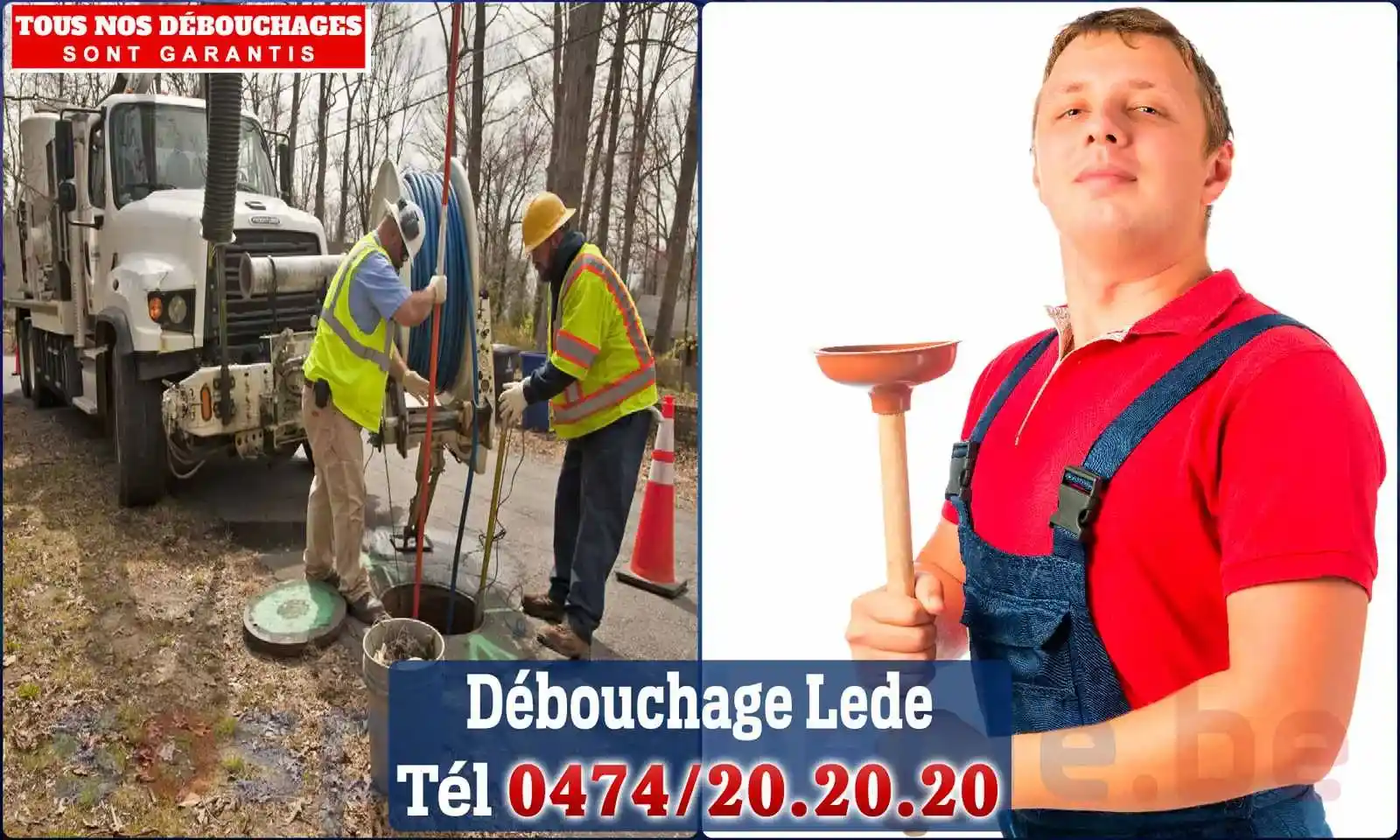 Débouchage canalisation Lede - SOS Plomberie