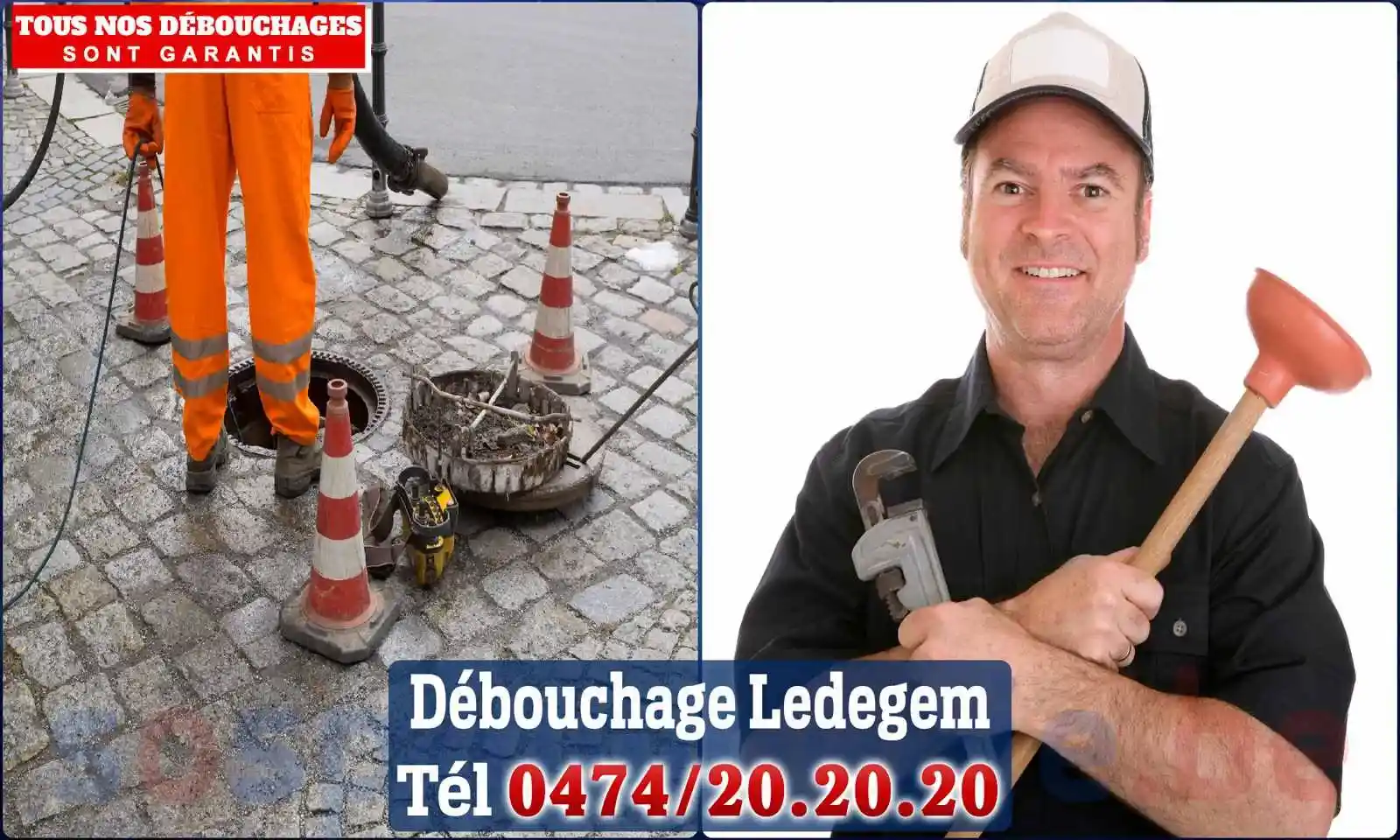 Débouchage canalisation Ledegem - SOS Plomberie
